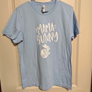 Maternity Mama Bunny Easter T-Shirt Size M